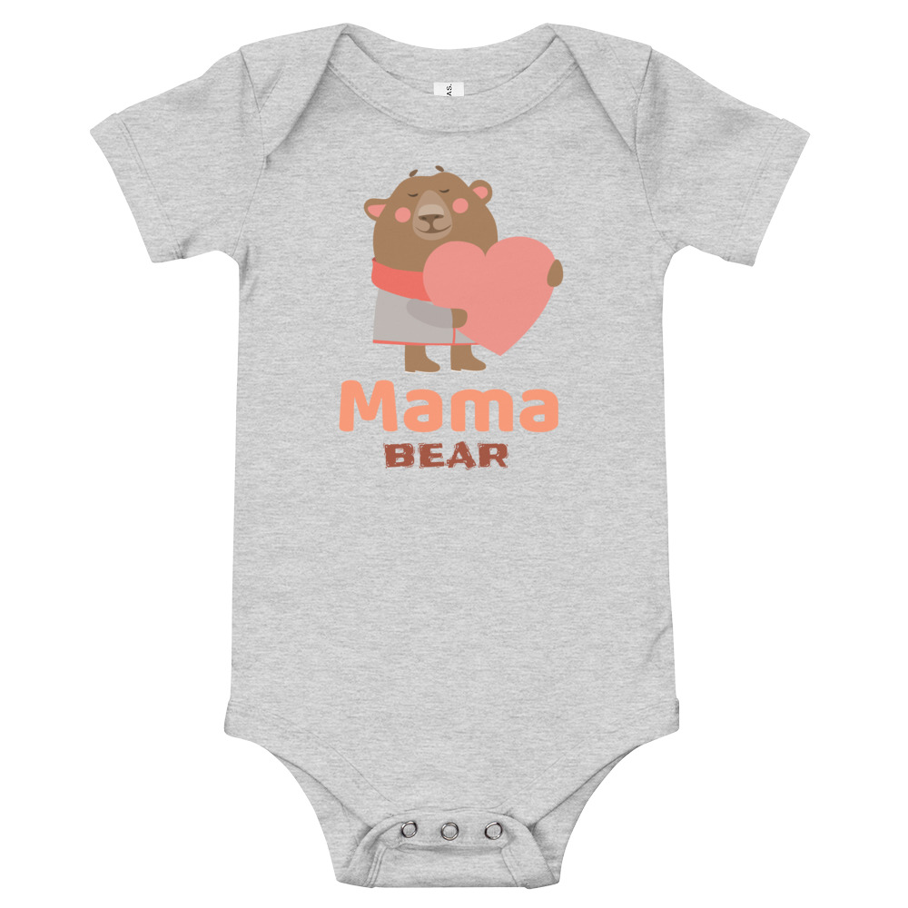 Mama Bear - Baby short sleeve one piece - Image 2