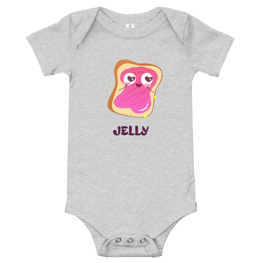 Jelly - (Peanut Butter-Jelly set) Baby short sleeve one piece - Image 2