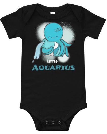 Little Aquarius - dark Baby short sleeve one piece