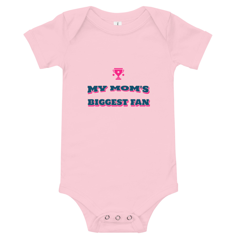 My Mom's Biggest Fan - Baby short sleeve one piece