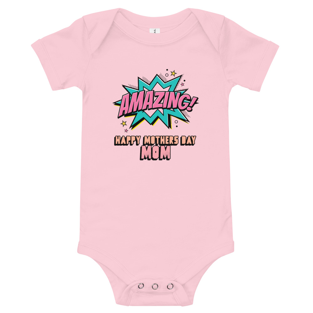 Amazing Mother's Day - Baby short sleeve one piece - Image 3