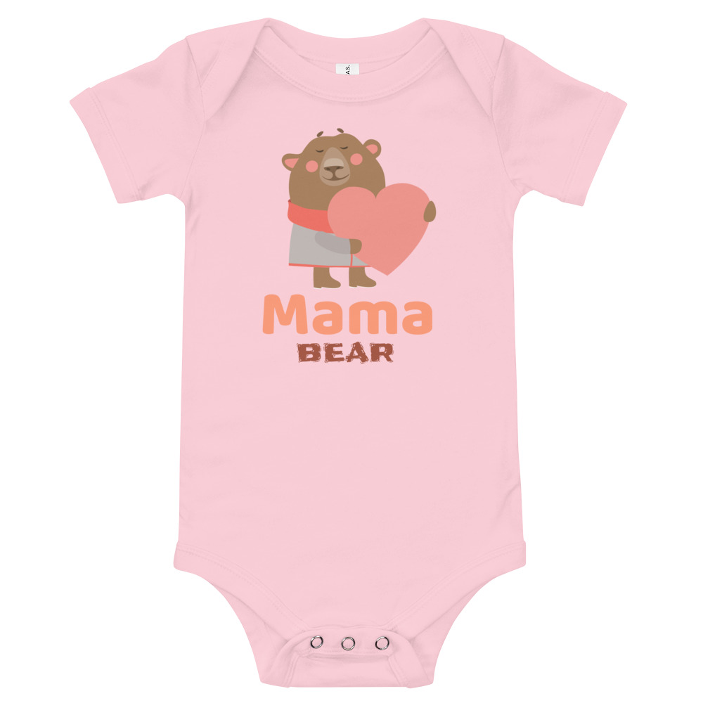 Mama Bear - Baby short sleeve one piece - Image 3
