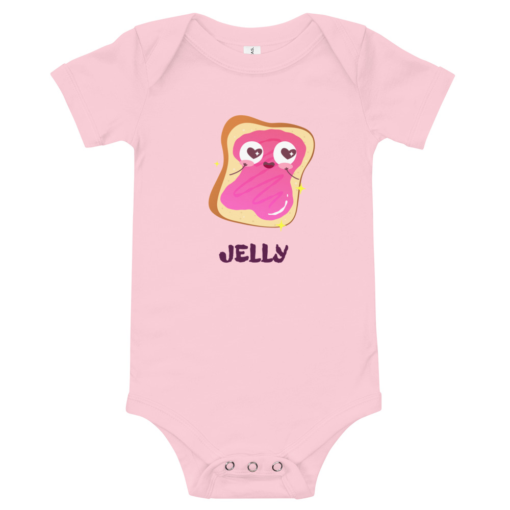 Jelly - (Peanut Butter-Jelly set) Baby short sleeve one piece - Image 3