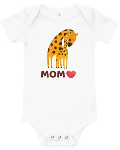Giraffe Mom Love - Baby short sleeve one piece