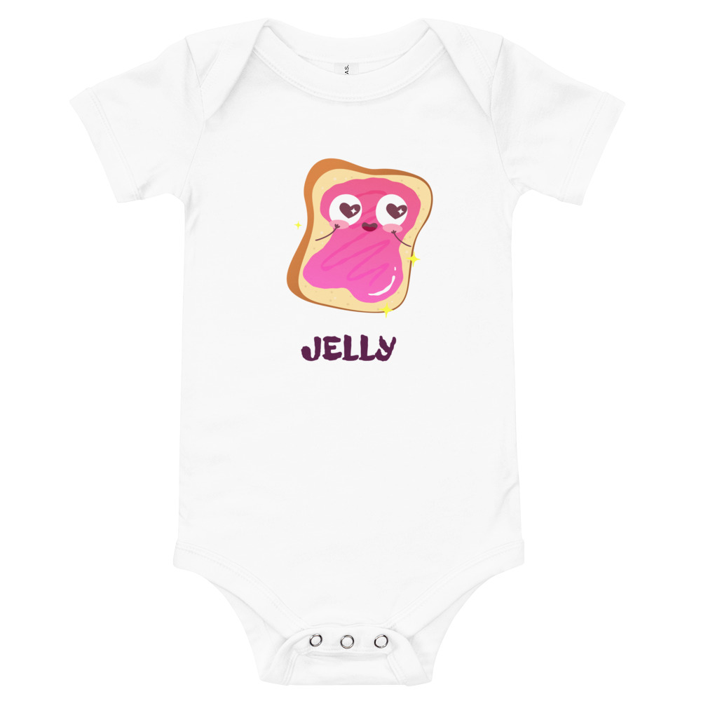 Jelly - (Peanut Butter-Jelly set) Baby short sleeve one piece