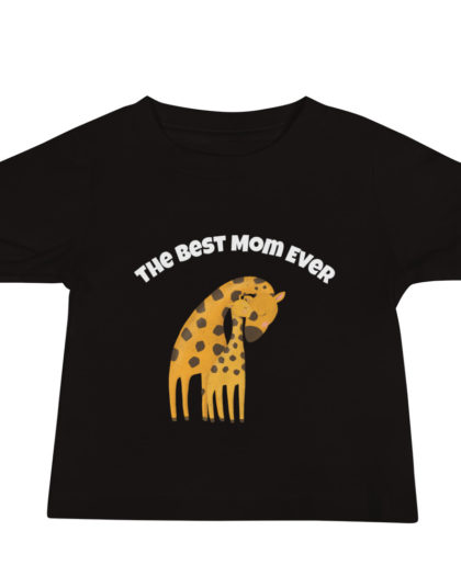 Best Mom Ever - white text Baby Jersey Short Sleeve Tee