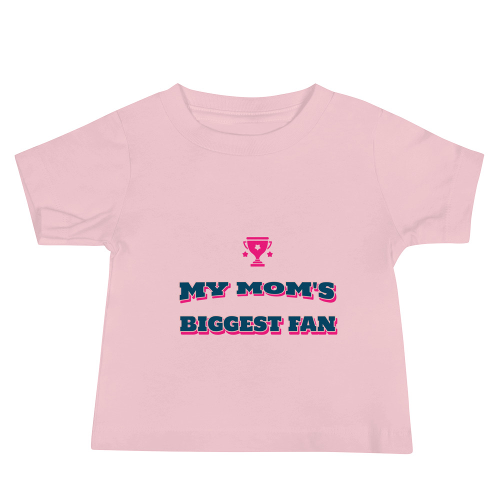 My Mom's Biggest Fan - Baby Jersey Short Sleeve Tee - Image 2